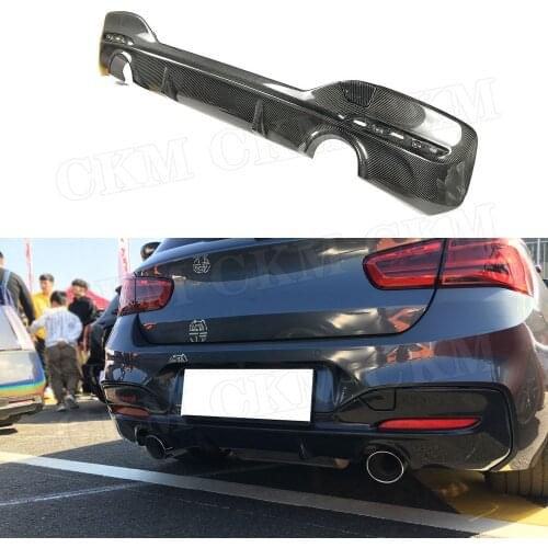 Carbon Fiber / FRP Rear Bumper Lip Diffuser for BMW 1 Series F20 M135i M140i M Sport 2016 -2018 3D Style Rear Hugger