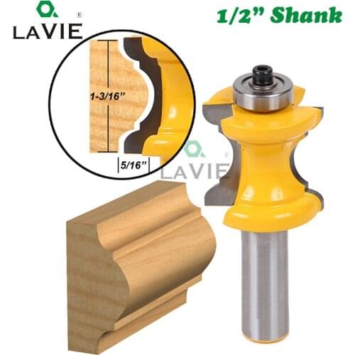 1PC 12MM 1/2" Concave Radius Milling Cutters Convex Column Line Molding Router Bit Cutter for Wood Woodworking