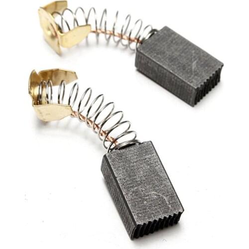 2pcs New Mini Carbon Motor Brushes Bush Repairing Spare Part Replacement for Generic Electric Motor Mayitr 15*10*6mm