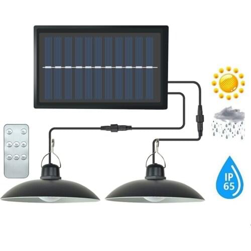 Retro Lampshade LED Solar Light Solar Emergency Lamp Outdoor Indoor Waterproof Camping Terrace Garden Home Tent Chandelier 3/6M