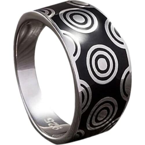 BOCAI New mens jewelry, retro solid s925 pure silver temperament man ring simple domineering fashion accessories