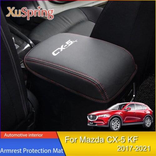 Car Armrest Console Cover Cushion Support Box Top Matte Liner Mat Case Car-style for Mazda CX-5 KF 2017 2018 2019 2020 2021