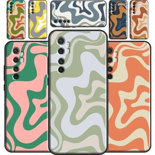 Liquid Swirl Abstract Pattern Beige Sage Green For Xiaomi Mi 11 Ultra Case For Xiaomi Mi 11 Lite 10T Pro POCO F3 M3 X3 Pro Cover