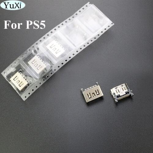 YuXi 5/10pcs HD interface For PS5 HDMI-compatible Port Socket Interface for Sony for PlayStation 5 Connector
