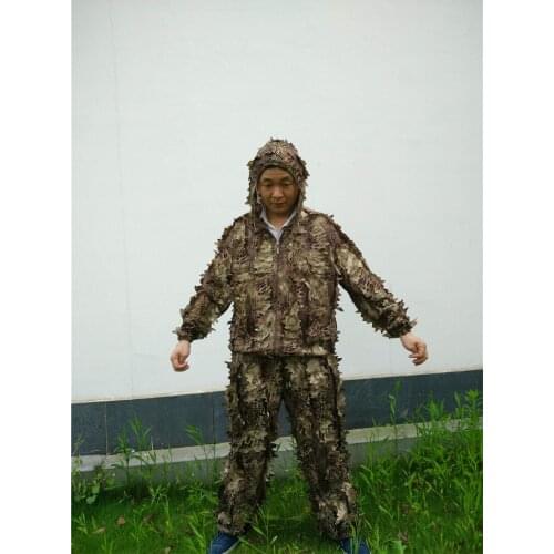 Four kinds snakes Python pattern ghillie suit camouflage laser cutting fast dry hunting clothes Suitable for Summer Autumn