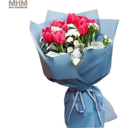 Matte Waterproof Gift Wrapping Paper Flowers Bouquet Gift Packaging Materials Florist Supplies 10sheet