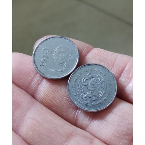 19mm Mexico 1 dollar America Coins Old Original Infrequent Coin Commemorative Edition 100% Real