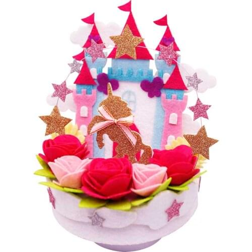 Halloween Unicorn music box Fabric Felt kit Non-woven cloth Craft DIY Sewing set Handwork Material DIY needlework s