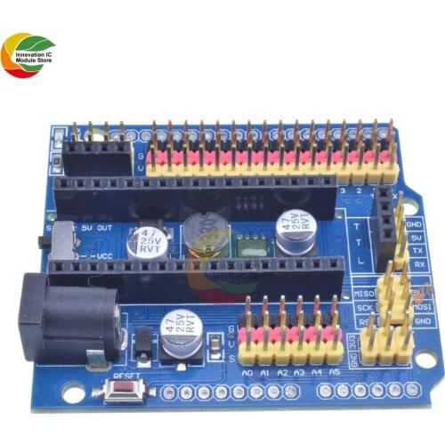 Nano V3.0 I/O IO 5.5*2.1mm Interface Micro Plus Expansion Board Micro Sensor Shield 5V for Arduino R3 Leonardo Module