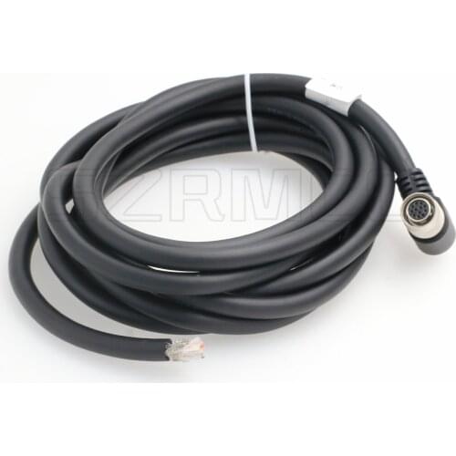 Right Angle Hirose 12 pin Female to Open end Shield I/O and Power Cable for Basler Sony AVT GIGE Cameras