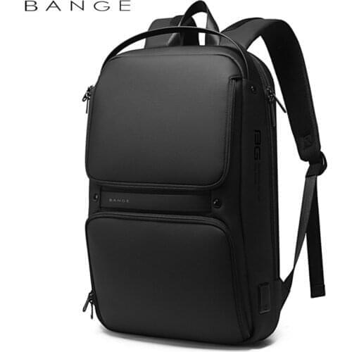 BANGE Original Unique Design Multi-Layer Space Business Backpacks Men Teenage USB External Charge 15.6 Laptop Traval Backpack