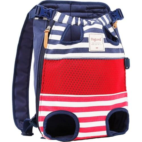Pet Backpack for Small Medium Cats and Dogs Hands-Free Walking Hiking Travel Bag Double Shoulder Carrying Dog Carrier Bag