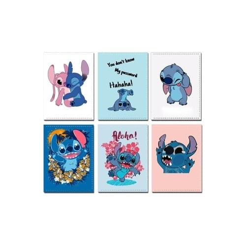 Disny Stitch cartoon PU waterproof passport boy girl card holder student ID holder cartooon coin bag