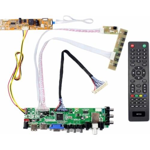 HD MI VGA AV USB ATV DTV LCD Board Work for LVDS Interface LCD Screen 19inch 1440x900: MT190AW02 V3