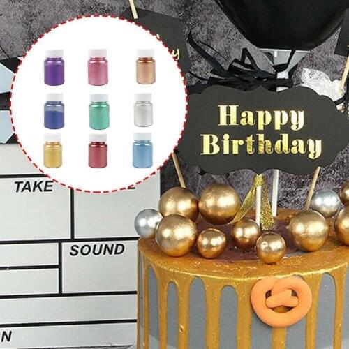 Gold Powder Glitter Powder Silver Pearl Powder Baking Dust Fondant Mousse Chocolate Cake Color Decoration Macaron H4H9