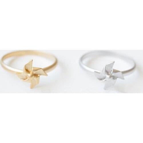 Wholesale 10Pc Funny Pinwheel Ring Knuckle Rings For Women Girls Fashion Jewelry Mix Color Free Shipping