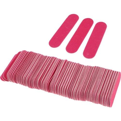 100pcs Women Nail Art File Buffing Sanding Nail Care Manicure Polisher Tools