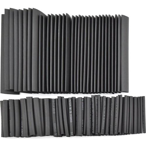 127pcs/set Polyolefin Heat Shrink Tube Assortment Cable Wire Insulated Sleeves 7 Size 2:1 Sleeving Tubing