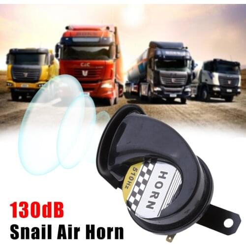 130db Snail Siren Horn Speaker Waterproof 12V Snail Horn Auto Car Scooter,Red