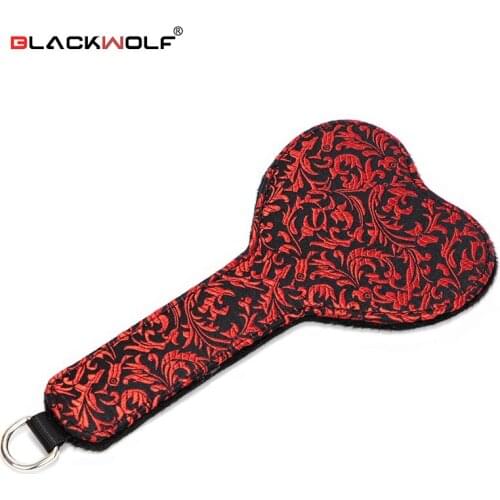 Black Wolf BDSM Spanking Paddle Flirting Beat Submissive Slave Kinky Fetish SM Products Bondage Whip Sex Toys for Couples Games