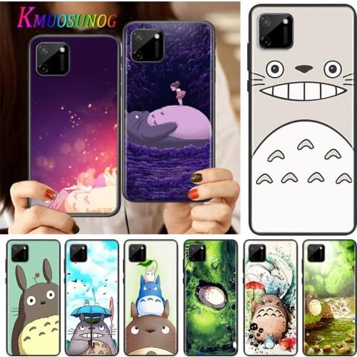 Studio Ghibli Totoro Silicone Cover For Realme V15 X50 X7 X3 Superzoom Q2 C11 C3 7i 6i 6s 6 Global Pro 5G Phone Case