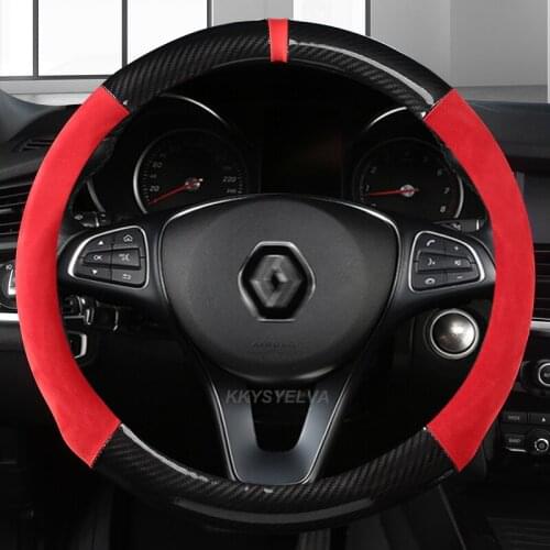 Steering Wheel Cover for Renault Scenic Clio Laguna 2 3 4 5 Kangoo Fluence Megane Trafic Talisman Twingo Kaptur Car Accessories