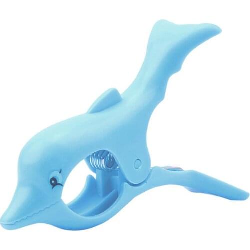 Beach Towel Clip Dolphin Towel Holder Clothes Pegs Animal Beach Towel Clamp Drying Racks Retaining Clip Household Supplies