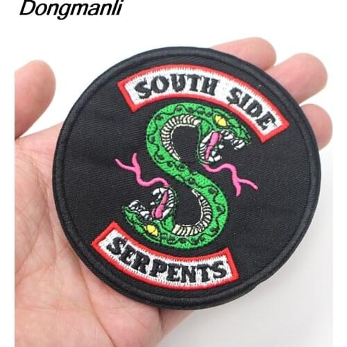 DMLSKY Cool Embroidered badges Iron On Patch retro applique patches for clothes M2321