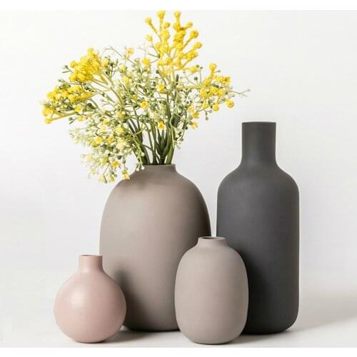 Nordic Home Decoration Accessories Modern Ceramic Vase Flower Vases for Homes Vases for Flowers Living Room Decoration Tabletop