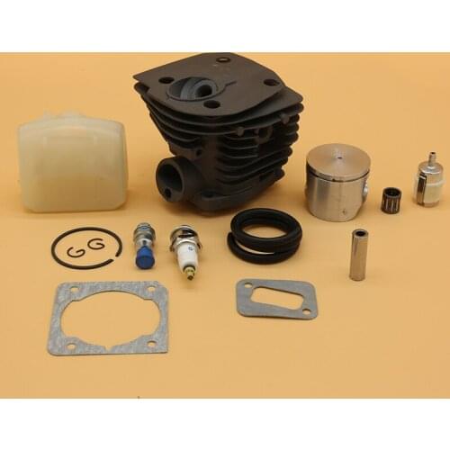 44mm Cylinder Piston Bearing Air Filter Gasket Kit For HUSQVARNA 350 JONSERED 2150 2152 2153 2149 Chainsaws Spare Parts