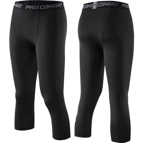 Compression Pants Men New 2020 Sports Soccer Pants Tights Workout Quick Dry Men Fitness Running Leggings Plus Size