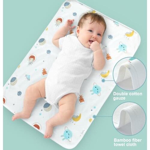 Cartoon Baby Diaper Changing Mat Soft Cotton Large Diaper Changer For Newborn Waterproof Changing Pads Mattress Floor Play Mats
