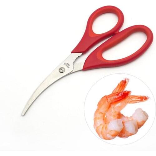 Creative Popular Lobster Shrimp Crab Seafood Scissors Shears Snip Shells Kitchen Tool LX3114