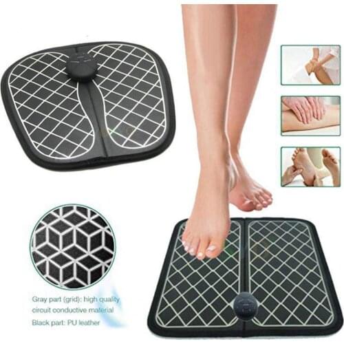 Foot Massager Machine Folding Portable Electric Massage Mat Full Automatic Massage Foot Circulation Massager Stimulator Pad