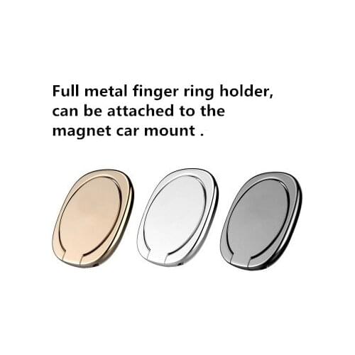 Metal Finger Ring Holder for Samsung 360 Degree Mount Holder Stand Mobile Phone Finger Phone Stand for iPhone Xs 8 Tablet Xiaomi