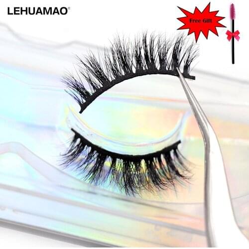 Lashes 3D Mink Lashes Fluffy Soft Wispy Volume Natural long False Eyelashes Eye Lashes Reusable Eyelashs Makeup S01