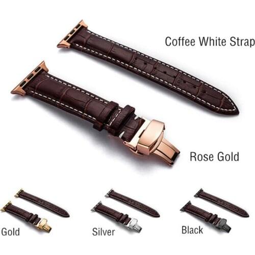 First Layer Cowhide Strap for Apple Watch Band Loop 42mm 38mm Watchband for iWatch 44mm 40mm 5/4/3/2/1 Bracelet Accessories