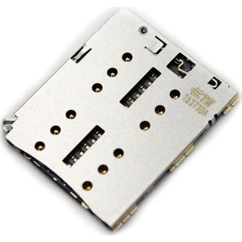 2pcs sim reader slot tray holder connector for Lenovo ZUK Z1 Z2 Z2 pro Z2pro Edge Z2151 for smartisan M1 M1L socket plug