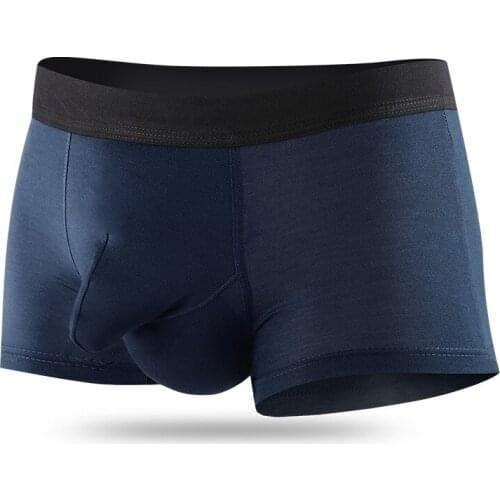 Sexy Gay Underwear Mens Boxers Modal Panties JJ Capsule Pouch Penis Underpants Male Boxershorts Ropa Interior Hombre Plus Size