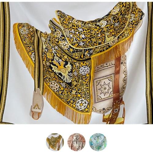 100 % Natural Silk *Mulberry Scarf Hand Rolled Edges 90cm Twill Silk Scarf Manual Rolled 100% Mulberry-Silk Scarfs bandana