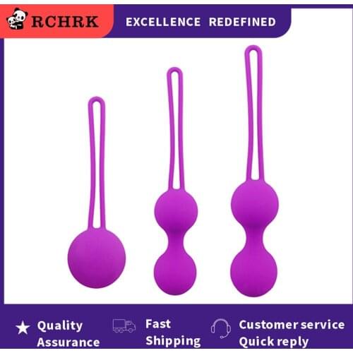 Silica gel kegel balls Used for women to contract vagina Muscular female masturbation clitori Woman sex toy Adult butt plug bead