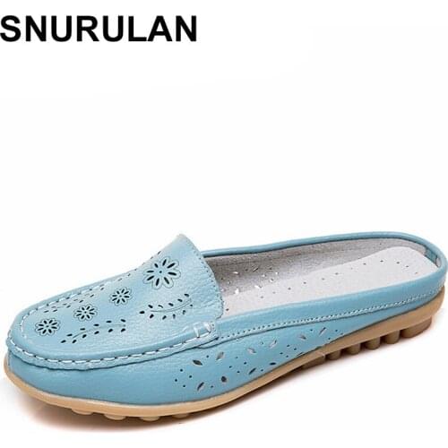 SNURULANNew summer shoes for women, genuine leather shoes for women, moccasins for women, moccasins for women footwearE074