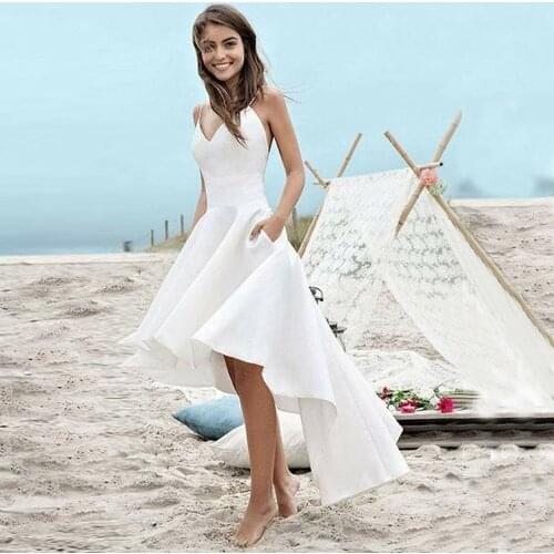 Wedding robe de mariee short suknia Slubna vestidos satin wedding Dress long Formal simple bride to be vestido de novia
