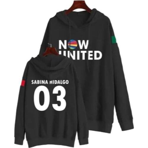 Now United Oversized Women/Men Hoodies Sweatshirts Sabina Hidalgo 03 Pullover Hooded Jacket Male Tracksui Casual Sportswear