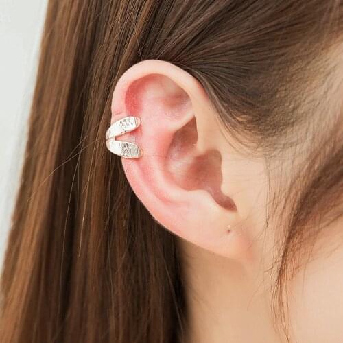 Vintage punk style hollow U-shaped ear clip earrings non pierced ear bone invisible men and women jewelry clip