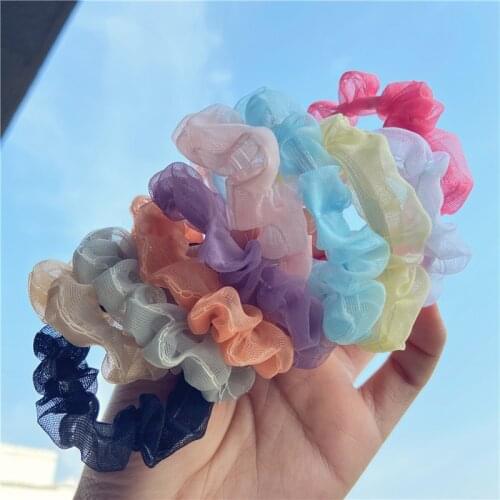 10PCS/SET Fashion Hair Ring Floral Scrunchies Set For Woman Girls Hair Ties Rope Elastic Hair Bands Korean Hair Accessories Gift