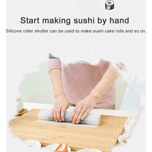 1PC Sushi Mat Rolling Mats Sushi Maker Onigiri Rice Roller Sushi Mould Sushi Set Kitchen Cocina Accesorios De Cocina Novedosos