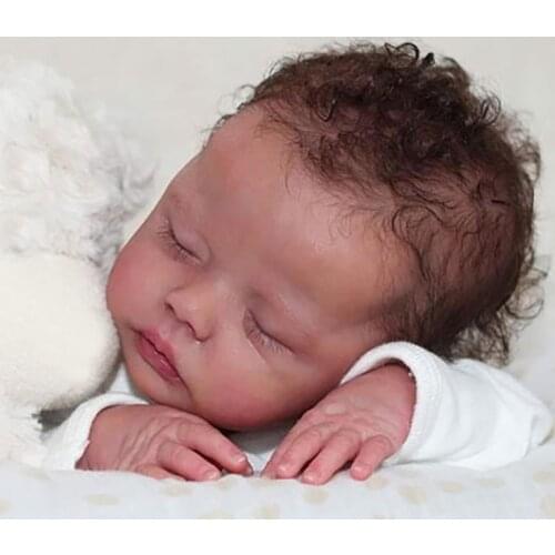 18inch Reborn Doll Kit Pouplar Delilah Soft Touch DIY Unpainted Unfinished Doll Parts Fresh Color Gift Toys for Kids