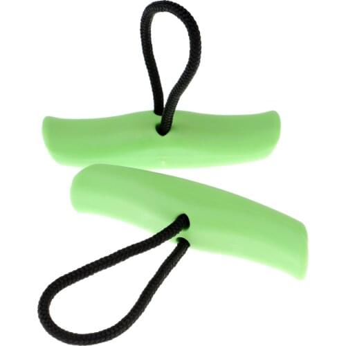 2x Nylon Canoe Kayak Boat Toggle Carry Handle Grip & Rope Accessories, Green