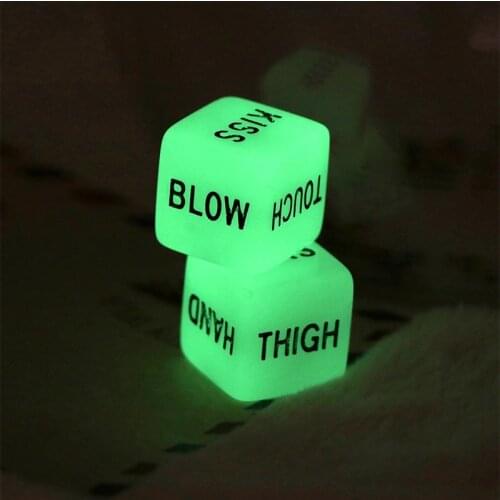 20pcs Funny Glow in Dark Love Dice Toys Adult Couple Lovers Games Aid Sex Party Toy Valentines Day Gift For Boyfriend Girlfriend